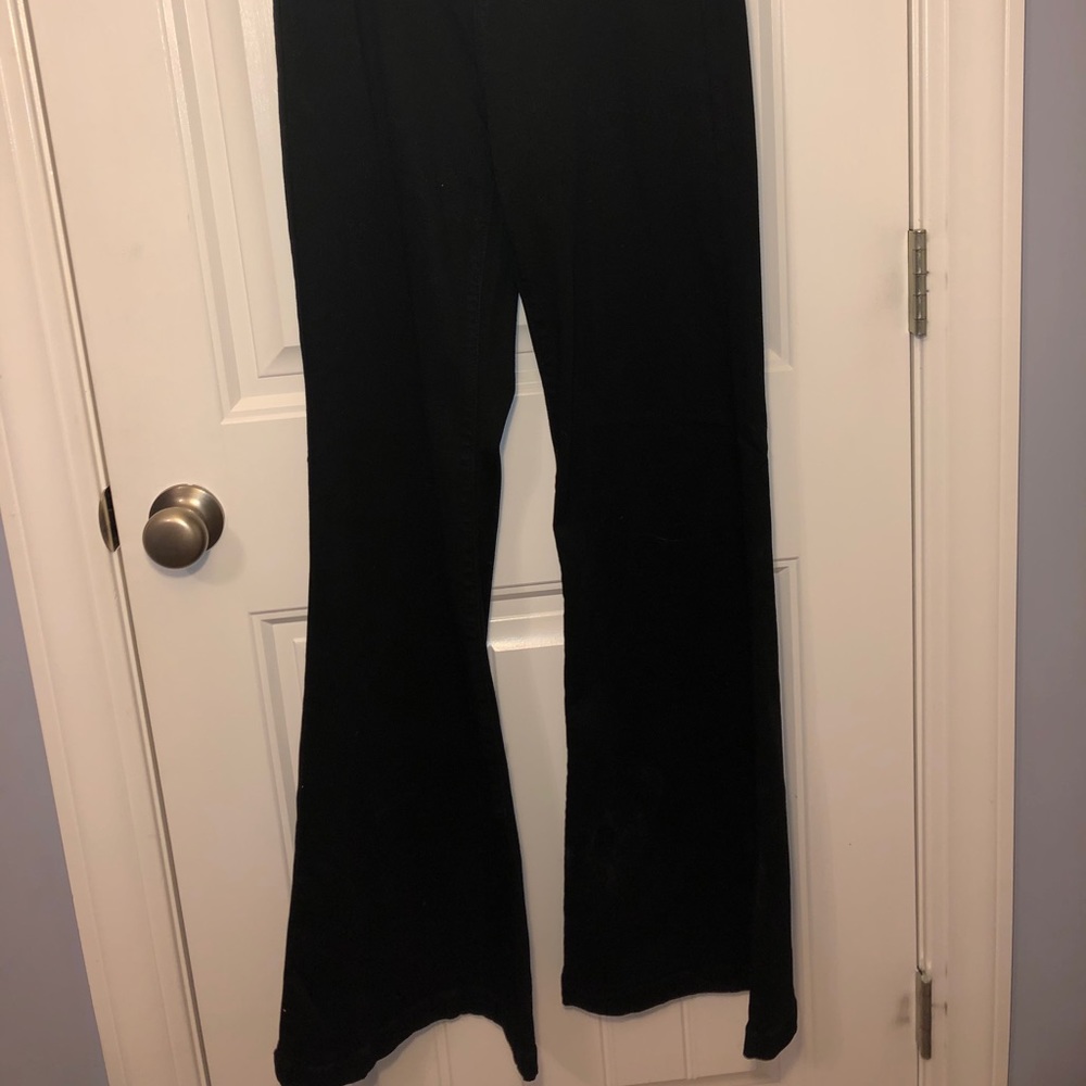 Black jean flare outs